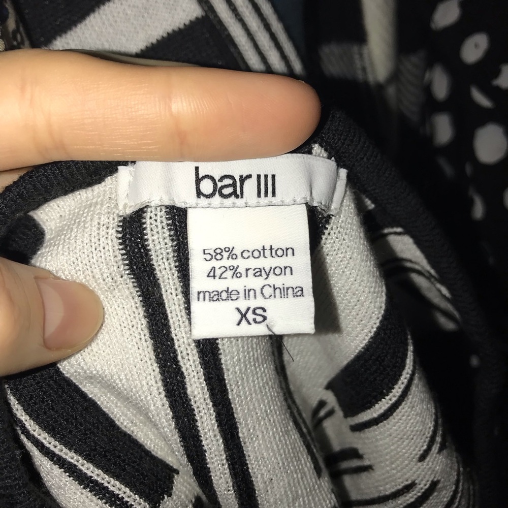 Black and White Knit Bar III Bora Bora Midi Dress - Picture 6 of 6